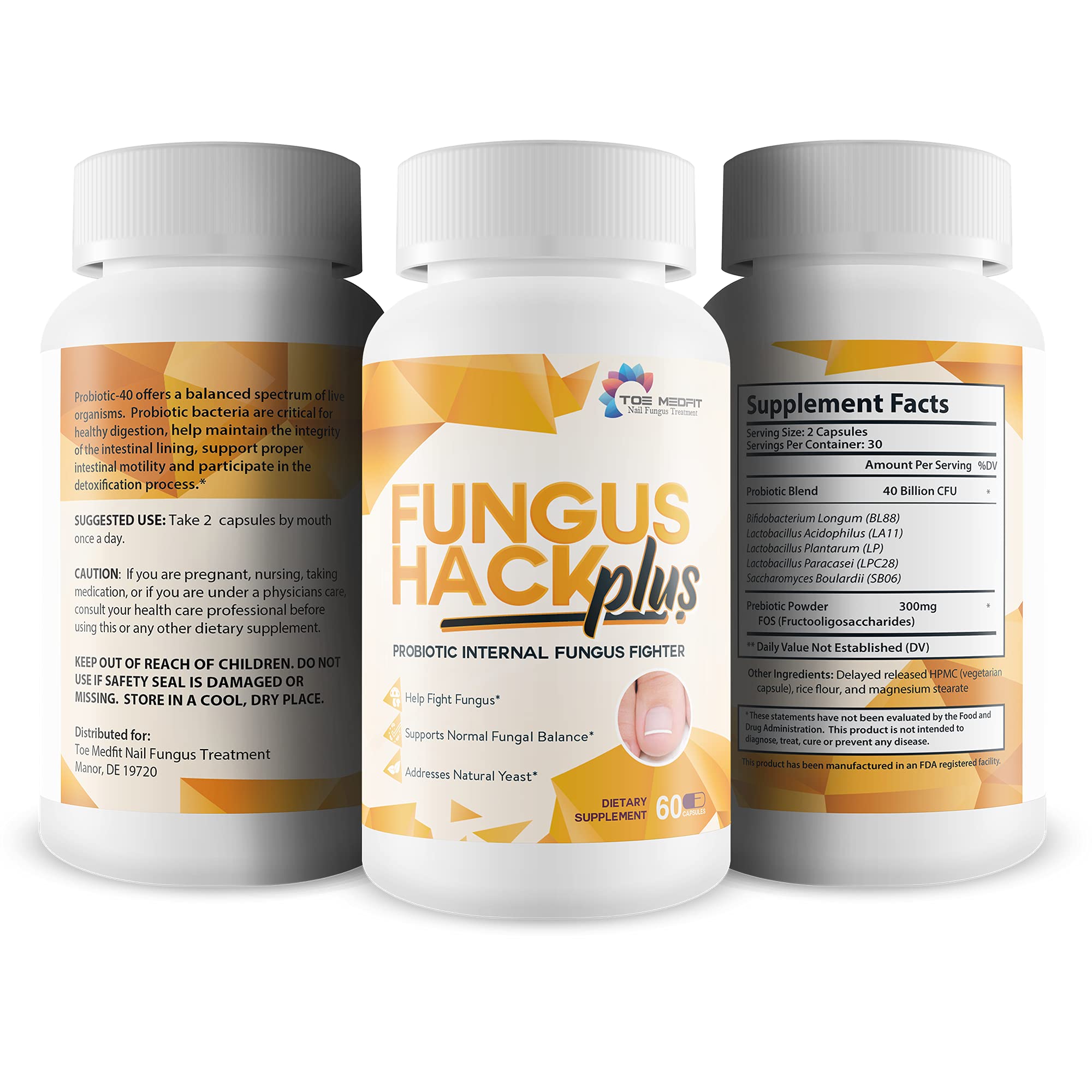 Fungus Hack Plus Probiotic Internal Fungus Fighter Antifungal