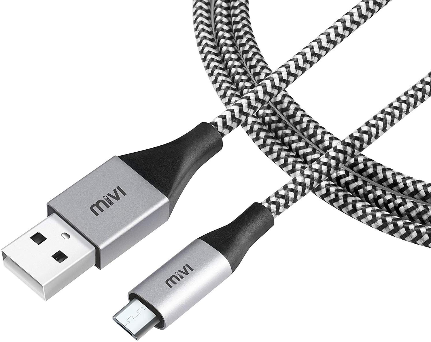 Micro USB 6 Feet Cable with Khali Tough Bullet Proof Material (Black)