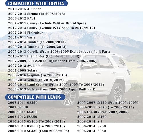 Miniatura 7 de Tapa de gasolina compatible con Toyota 4Runner RAV4 Camry Lexus ES350, repuesto de tapa de combustible OEM #77300-06040 con sellado hermético,