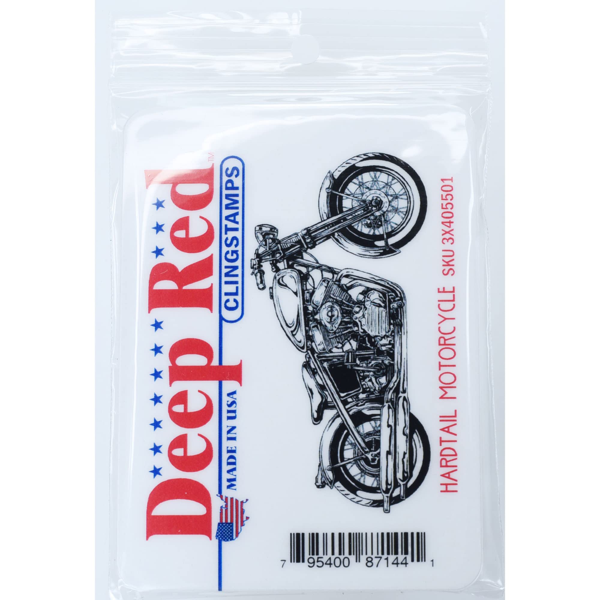 Tampon Hardtail de Moto en plastique rouge pour grand marquage net