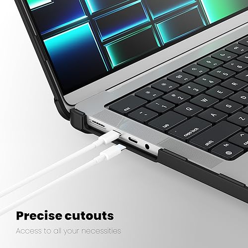 Miniatura 148 de DTangLsm Funda rígida resistente para M4 MacBook Air de 15 pulgadas 2025 2024 2023 M4 M3 M2 A3241 A3114 A2941, resistente carcasa rígida resistente