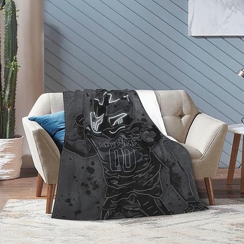 Miniatura 8 de Sfodcovy Manta personalizada de Las Vegas, manta de fútbol personalizada con número de nombre, regalos para hombres, mujeres y niños