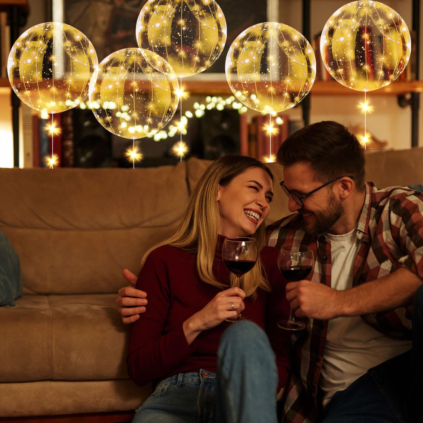 PMS Confezione Da 3 Palloncini Luminosi Con LED Che Cambia Colore - 30,5 Cm, Funzionano Con Aria O Elio - 5