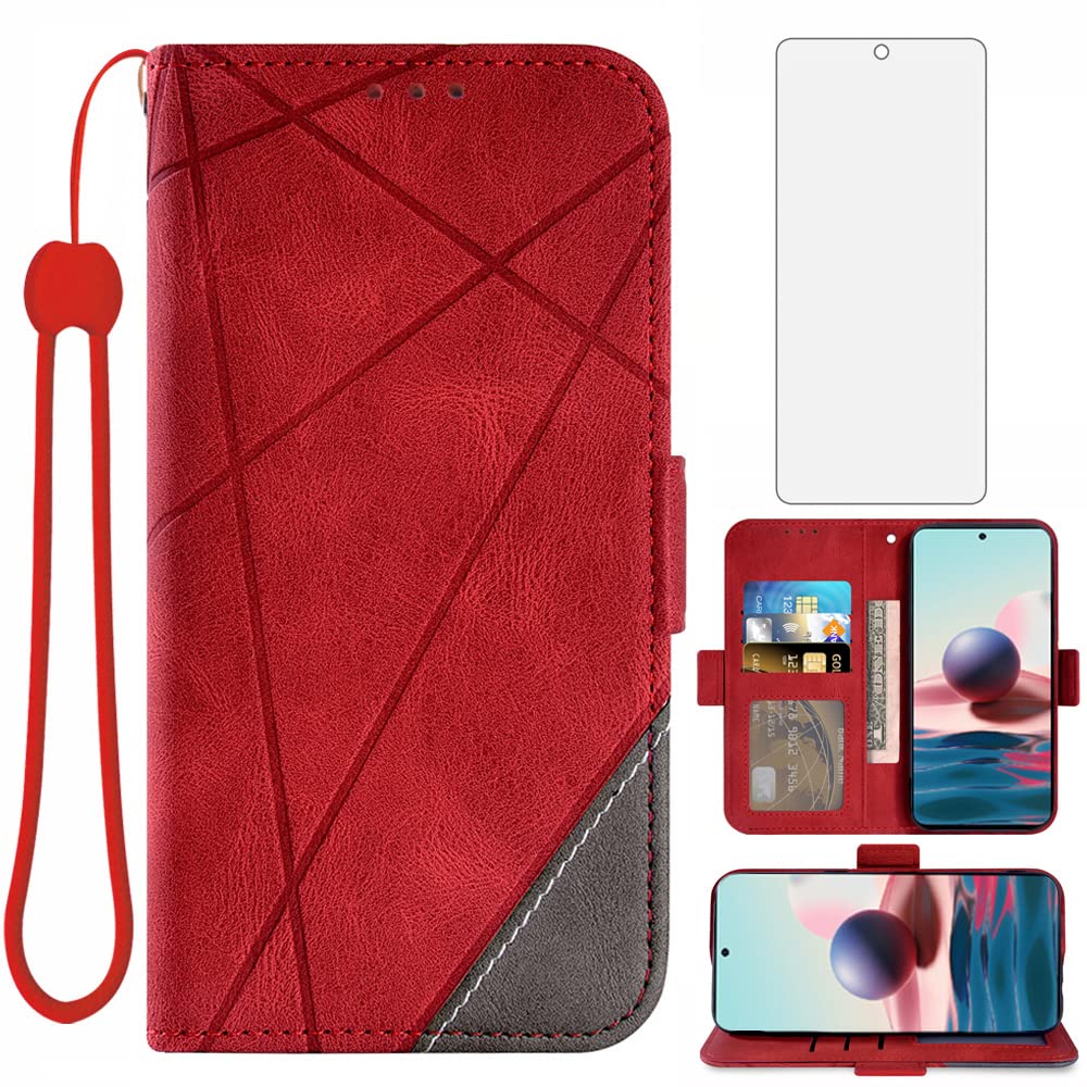 Asuwish Cover per Xiaomi Redmi Note 10S/10 S 4G con Pellicola Vetro Temperato Vetrino Supporto Resistente Protettiva Protezione TPU Silicone M2101K7AG M2101K7BNY Custodia Case Maschio Ragazza Blu