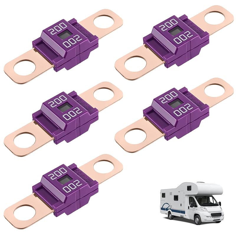 Fusível AMI/Midi BlinkAutor 200 A de alta corrente com fixação por parafuso – Kit com 5 unidades