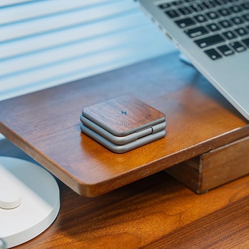 Miniatura 7 de KU XIU Cargador inalámbrico magnético X40, estación de carga portátil plegable 3 en 1 para iPhone 171615141312 y iPhone Air, 5 W para Apple Watch