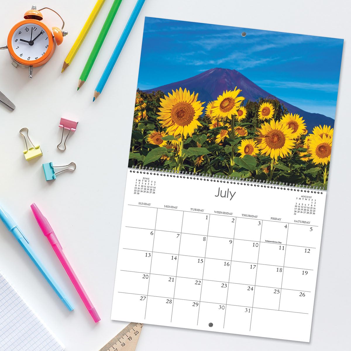amazon-com-2025-sunflowers-wall-calendar-12-inch-x-9-inch-size-closed-18-inch-size-open-large-bookstore-quality-spiral-bound-hanging-monthly-wall-calendars-for-kitchen-office-by-current-office-products