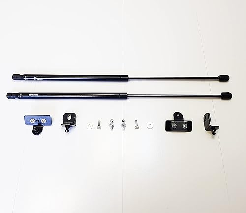 Miniatura 5 de Amortiguador de amortiguador de capó delantero x2 piezas Kit de varilla de instalación compatible con Mitsubishi Pajero IV Wagon 2006-2017