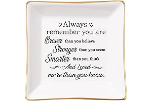 Inspirational Gifts for Women: Trinket Dish With Positive Quotes - Always Believe...