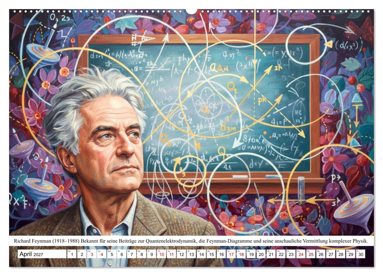 CALVENDO · Vordenker der Quantenphysik (Kalender 2027) | DIN A2 Querformat · Wandkalender · Hommage an die Visionäre, die den Blick auf die Welt der kleinsten Teilchen für immer…