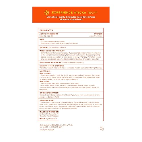 Miniatura 8 de ZitSticka Parches de acné Killa extra fuertes para la cara, el parche de espinillas más potente del mundo con microartes de acción rápida, comienza