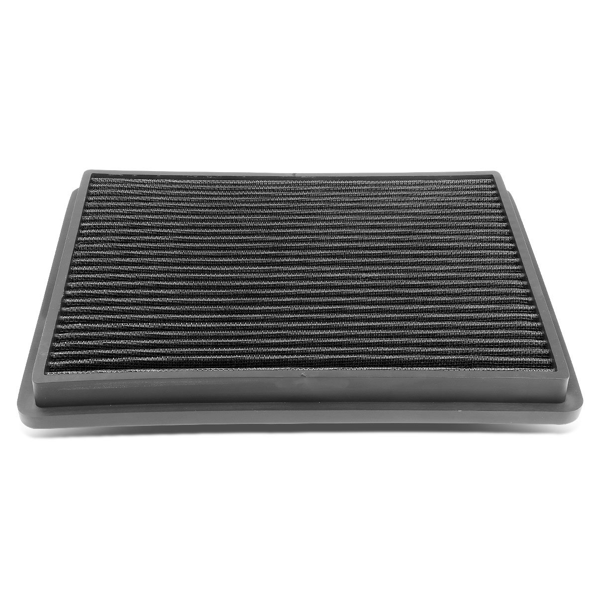 DNA Motoring AFPN-018-BK Clean Air Washable Drop In Panel Air Filter Enhance Engine Performance Power & Acceleration Improve [Compatible with 99-17 Chevy Suburban Silverado]