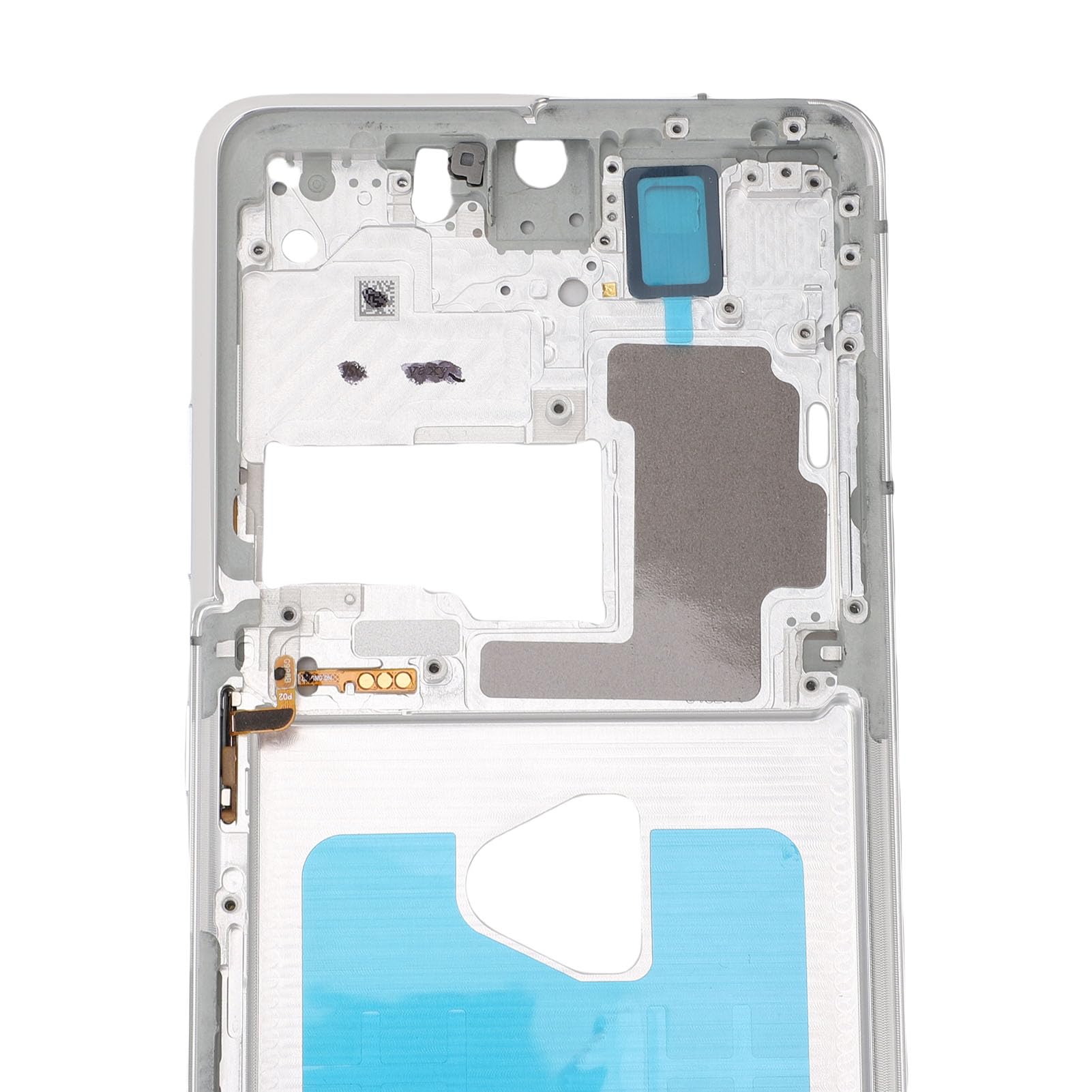 Jectse Piatta di Cornice del Telaio Centrale del Telefono, Fit Precise Telefono Accessorio Centro Centrale Anello LCD con Toolkit per Ultra 5G (Silver)