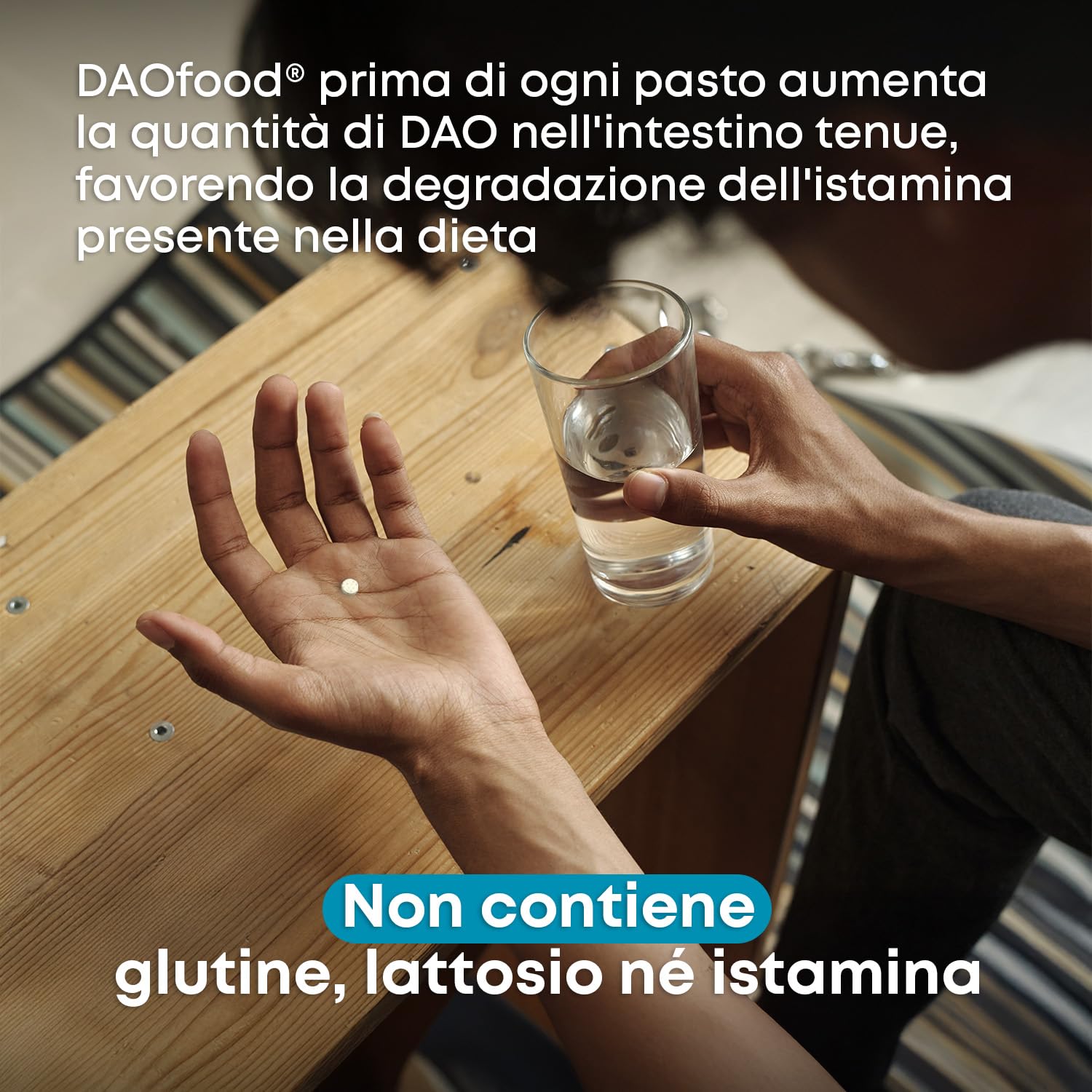DR Healthcare - DAOfood - Enzima DAO - Supporta l’Equilibrio dell’Istamina Alimentare - Dispenser con 60 Mini-Compresse Gastroresistenti
