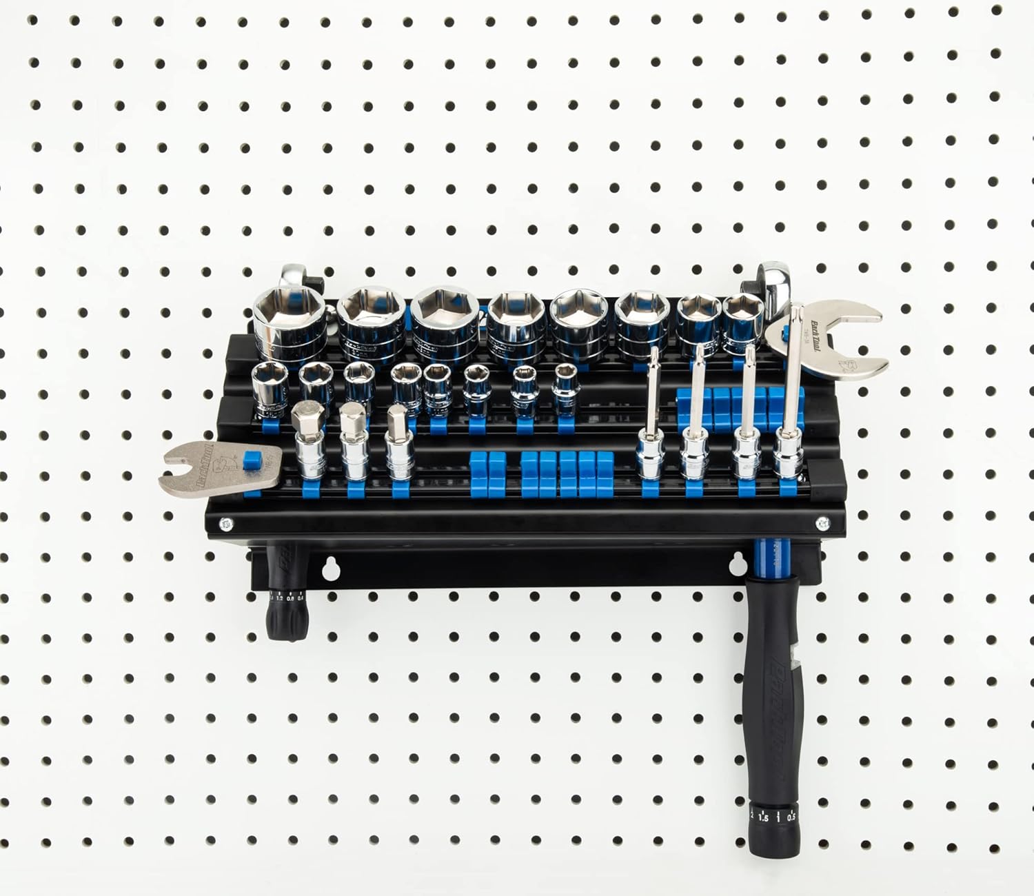 Park Tool JH-3 Wall-Mounted Socket Bit and Torque Tool Organizer