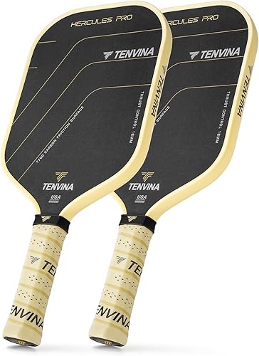 TENVINA Palas de pickleball, paleta termoformada de fibra de carbono T700SC, paleta de pickleball, paleta de pickleball, aprobada por USAPA con