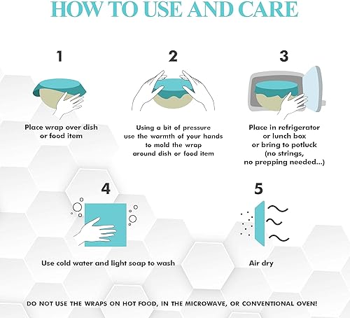 Miniatura 8 de Meli Wraps - Rollo de cera de abeja reutilizable, envolturas de cera de abeja cero residuos para cubrir alimentos, rollo de cocina para