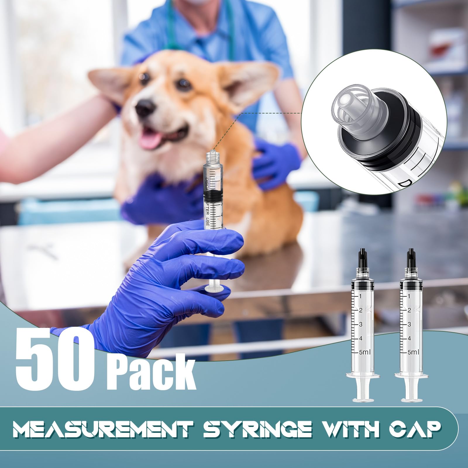 Pet Feeding Syringes - 50 Pack Disposable -3