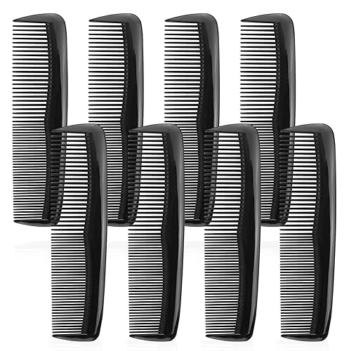 Paquete de 100 peines envueltos individualmente, negro (100), plástico, peine para el cabello, para hotel, Airbnb, refugio, sin hogar, hogar de