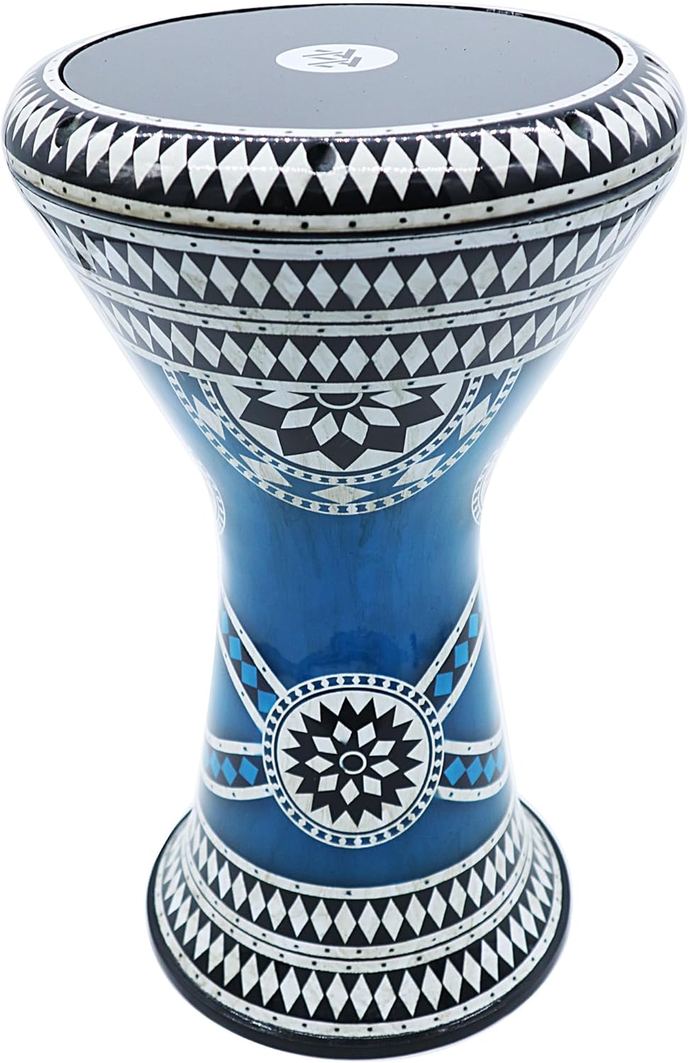 The 18 '' Horizon Zaza Percussion Egyptian Style Darbuka Doumbek (Liquid Blue)