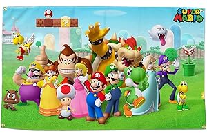 Super Mari Brother Flag Super Nostalgic Classic Game Tapestry