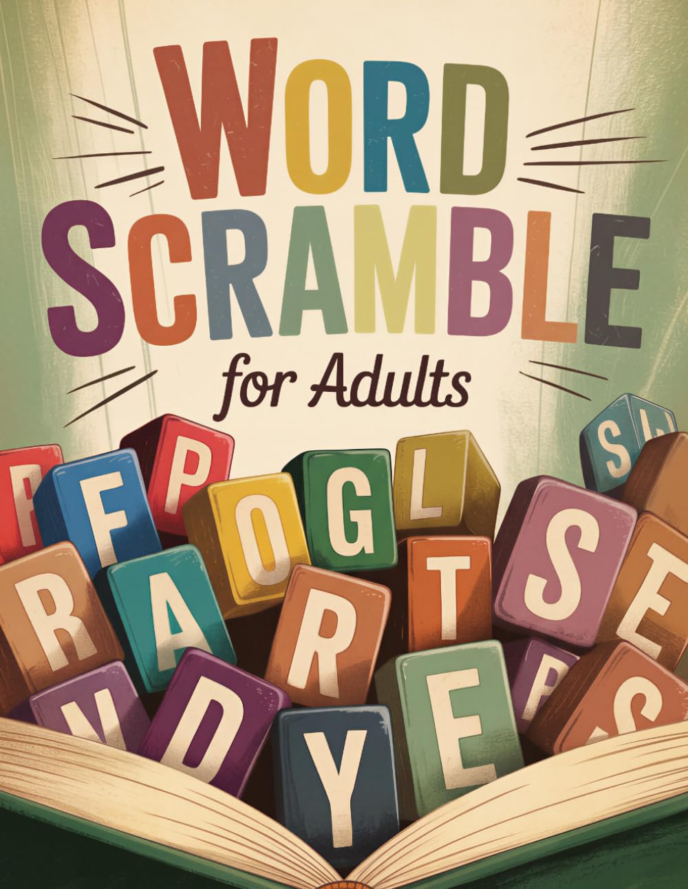 Word Scramble for Adults: Large Print Word Jumble Puzzles and Fun Brain Activity Games with Solutions