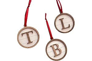 Personalized Christmas Monogram Mini Tree Ornament
