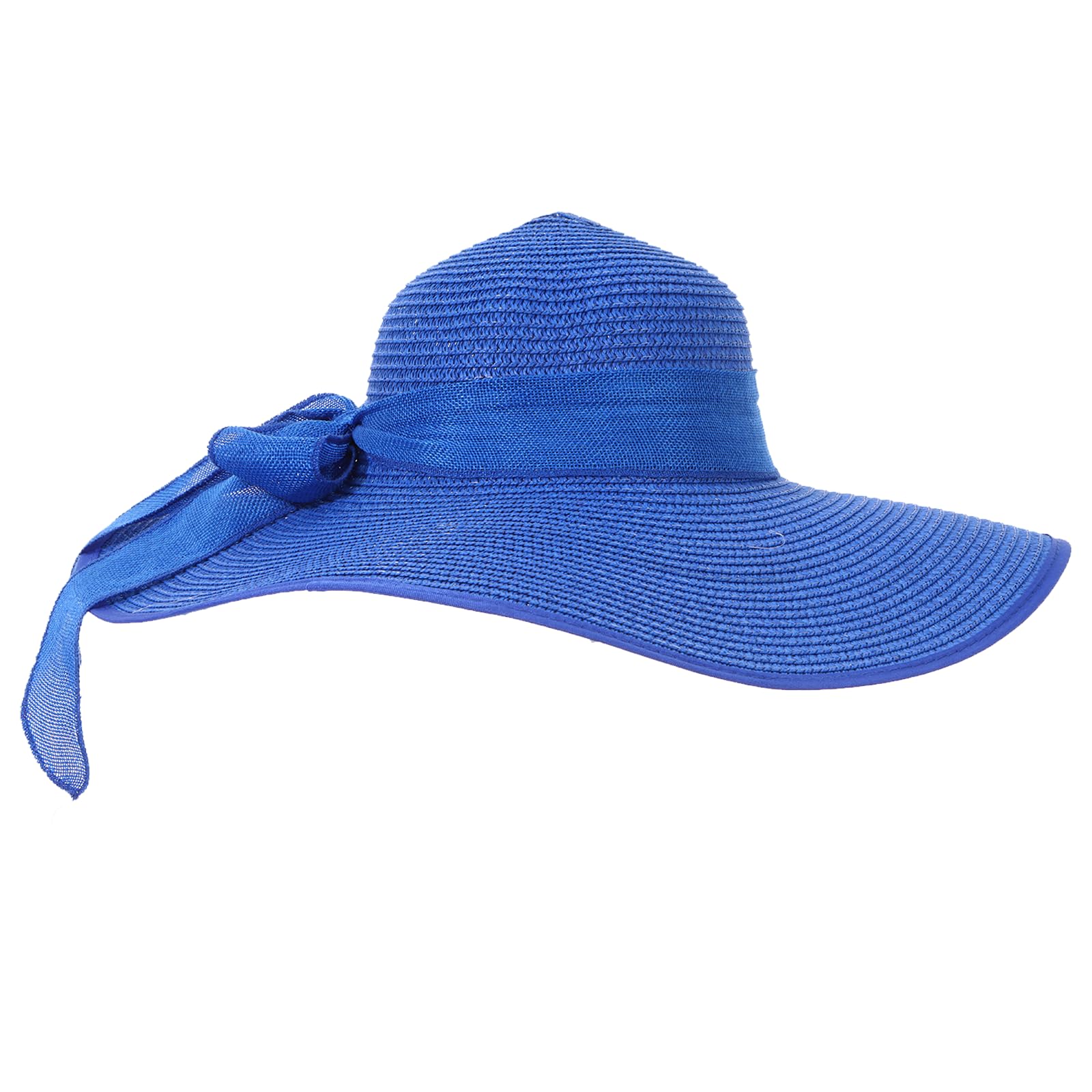 LY4U Damen Strohhut, Sommer UPF 50 Sonnenhut, Breiter Krempe