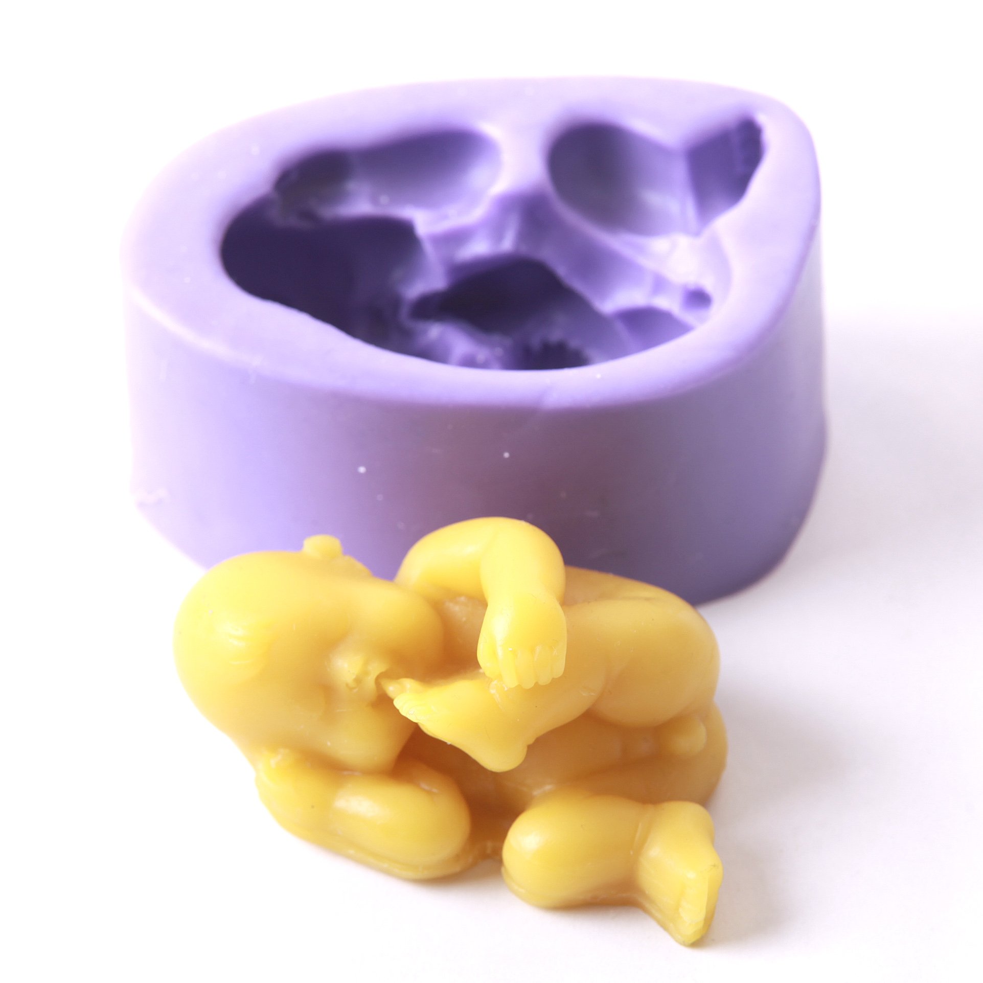 Moule silicone bébé sur le côté x5 pour décorer vos gâteaux de baptême