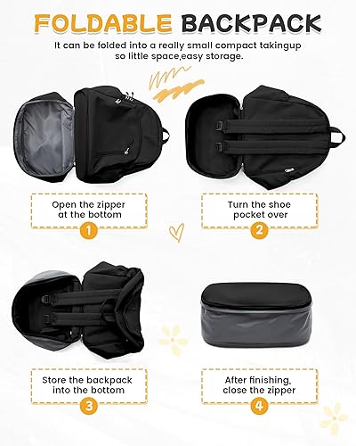 Miniatura 5 de BJLFS Mochila para mujer, Negro -, Grande, Moderno