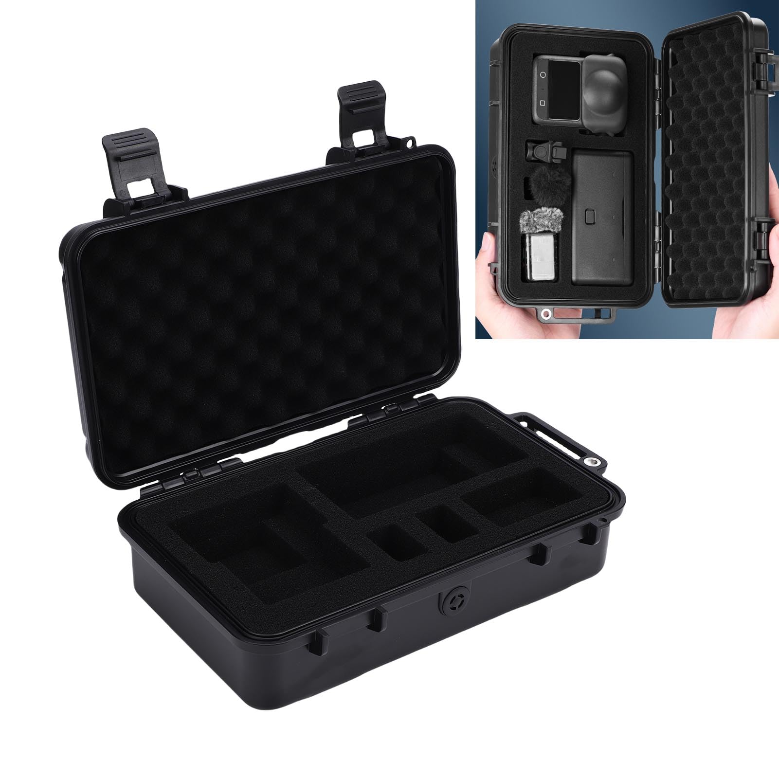 Custodia rigida impermeabile portatile per fotocamera panoramica 360 con design antiurto per viaggi all'aperto