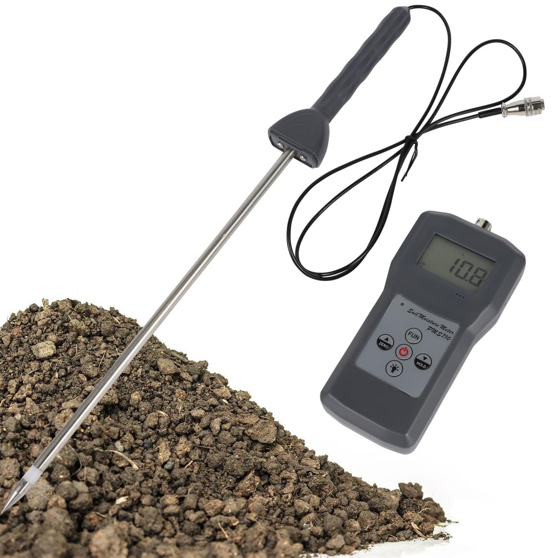 PMS710 Digital Soil Moisture Meter for Soil River Sand Analyze Moisture Measuring