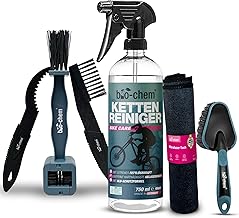 bio-chem Chain Cleaner Bicycle Liquid – Drive Degreaser – 750 ml + Brushes + Cloth + Chain Brush – Effective & Biodegradable – Material-friendly Cleaning of the Complete Bicycle