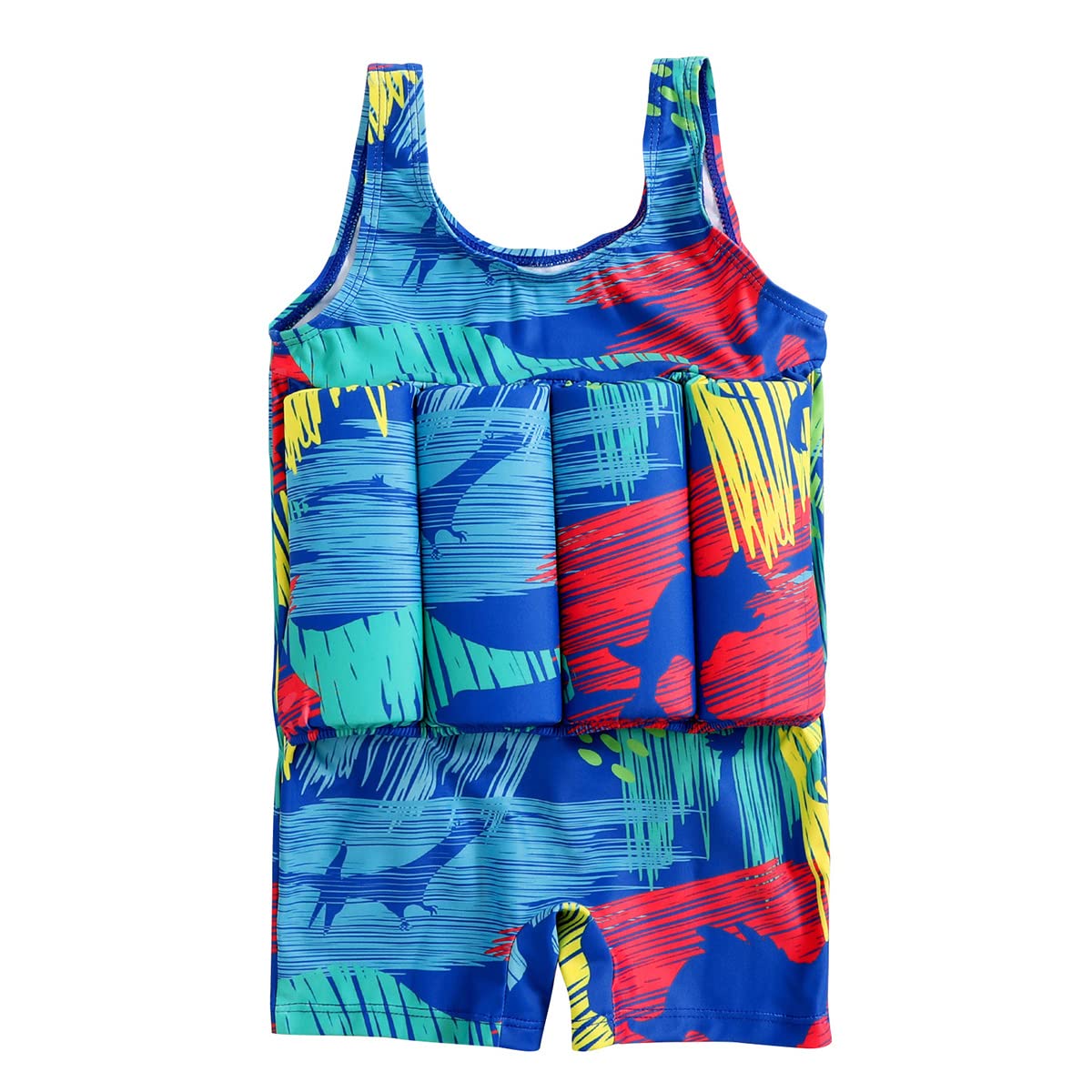 Kids Float Swimsuit Buoyancy Sticks for Baby Boys Girls One Piece Floating Swim Vest Training Aid Swimwear