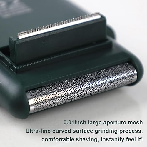 Miniatura 5 de Maquinilla de afeitar eléctrica para hombres, mini afeitadoras eléctricas de aluminio con recortador de barba, afeitadora inalámbrica en seco y