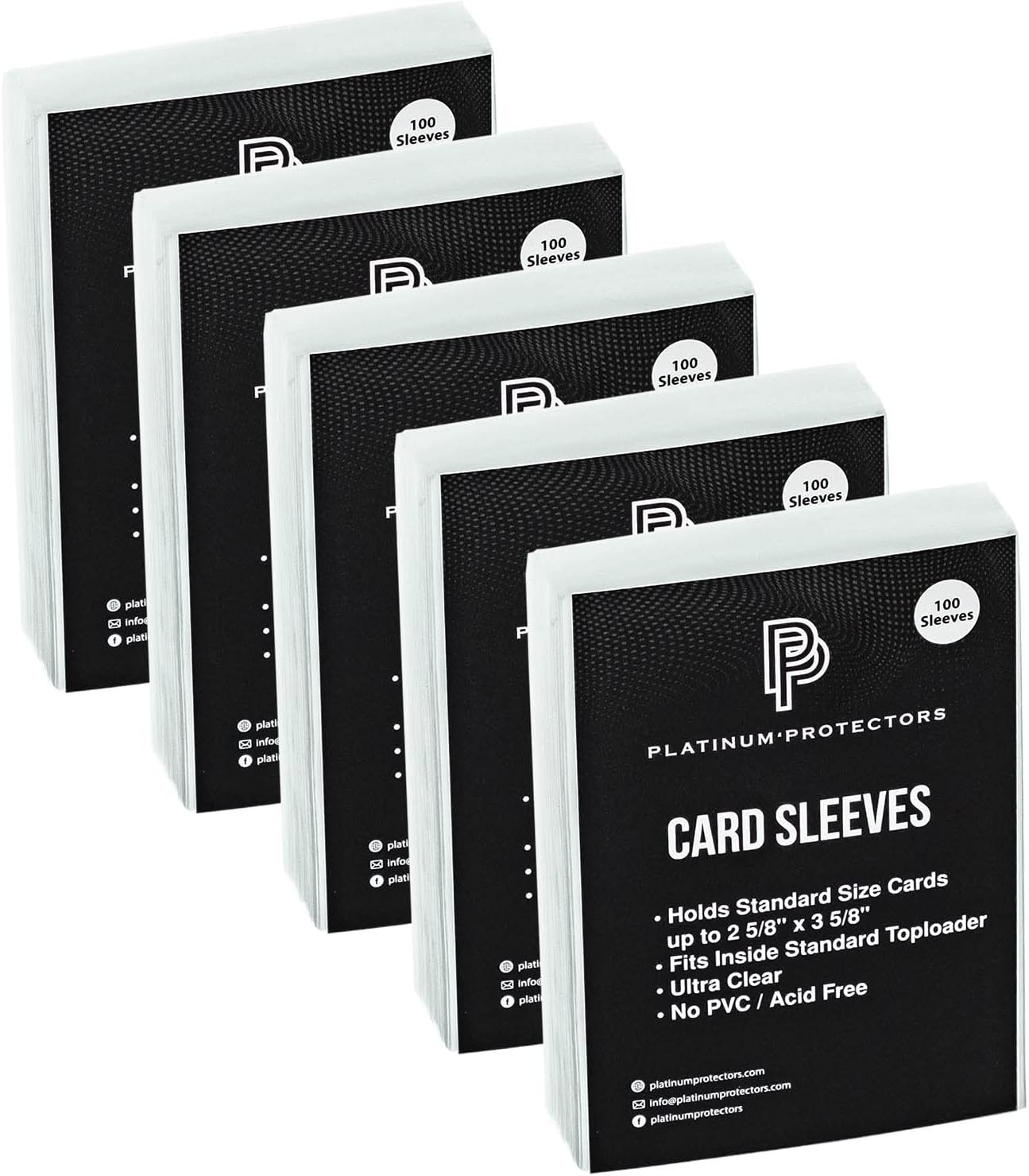 Platinum Protectors Ultra Clear Soft Penny Sleeves for Standard Trading Cards (500 Pack)