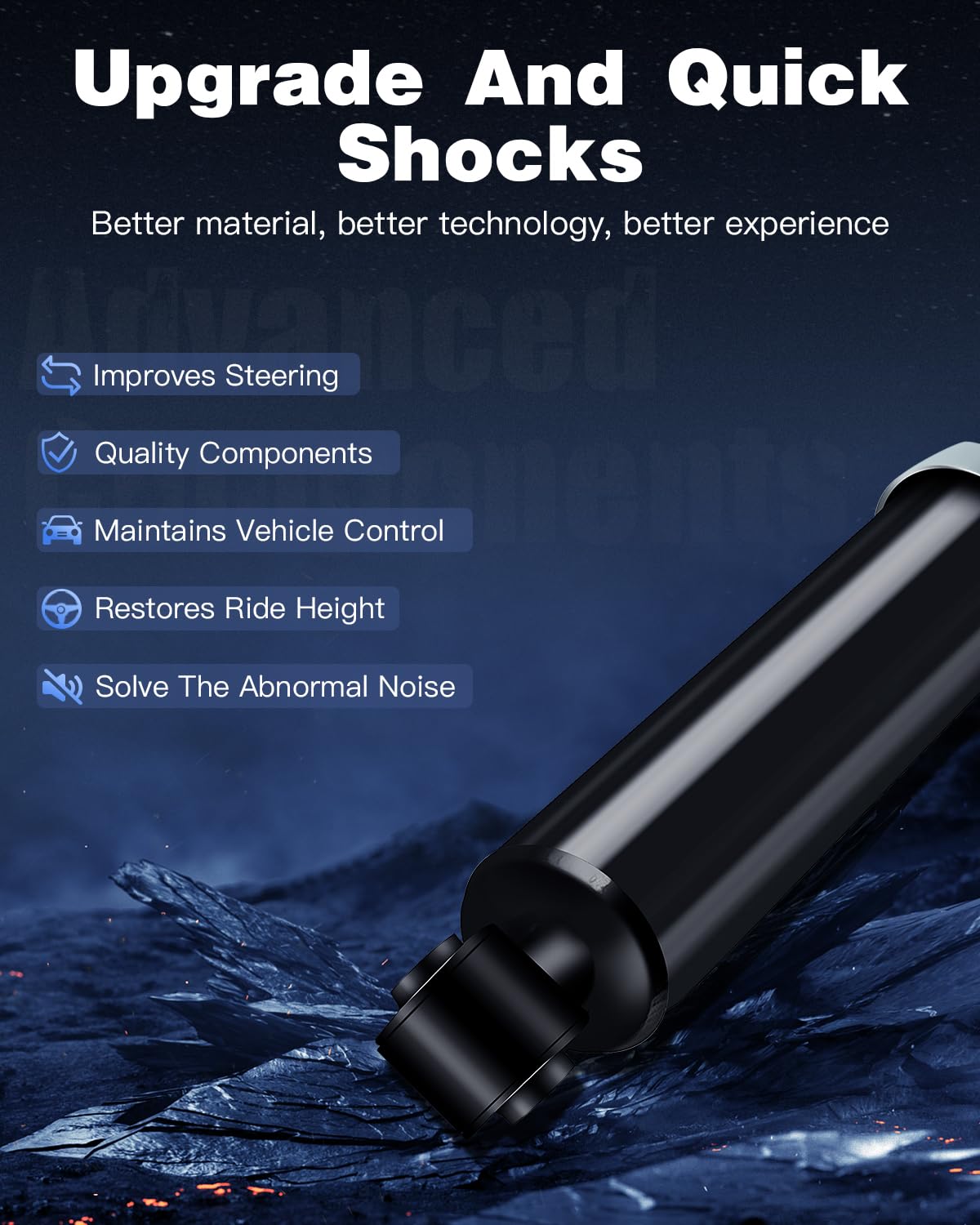 Amazon.com: ECCPP Shocks and Struts,Front Rear Shock