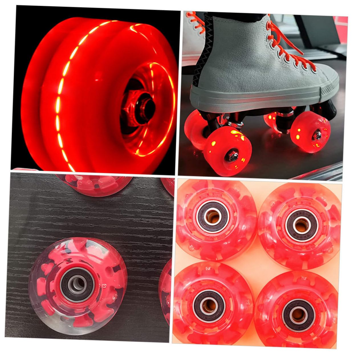 UKCOCO 4 Piezas Ruedas De Patines Para Patines y Monopatines Ruedas Repuesto De Uso Diario