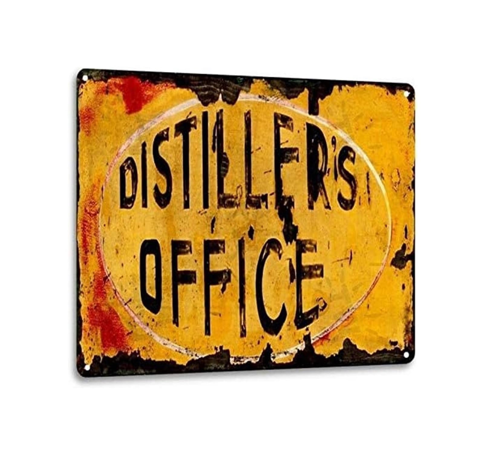 PKNVKZIDK Appalachian Decor Metal Tin Sign Retro Prohibition Era Wall-Art for Man Cave Bar Garage Rustic Cabin 8 X 12 inch