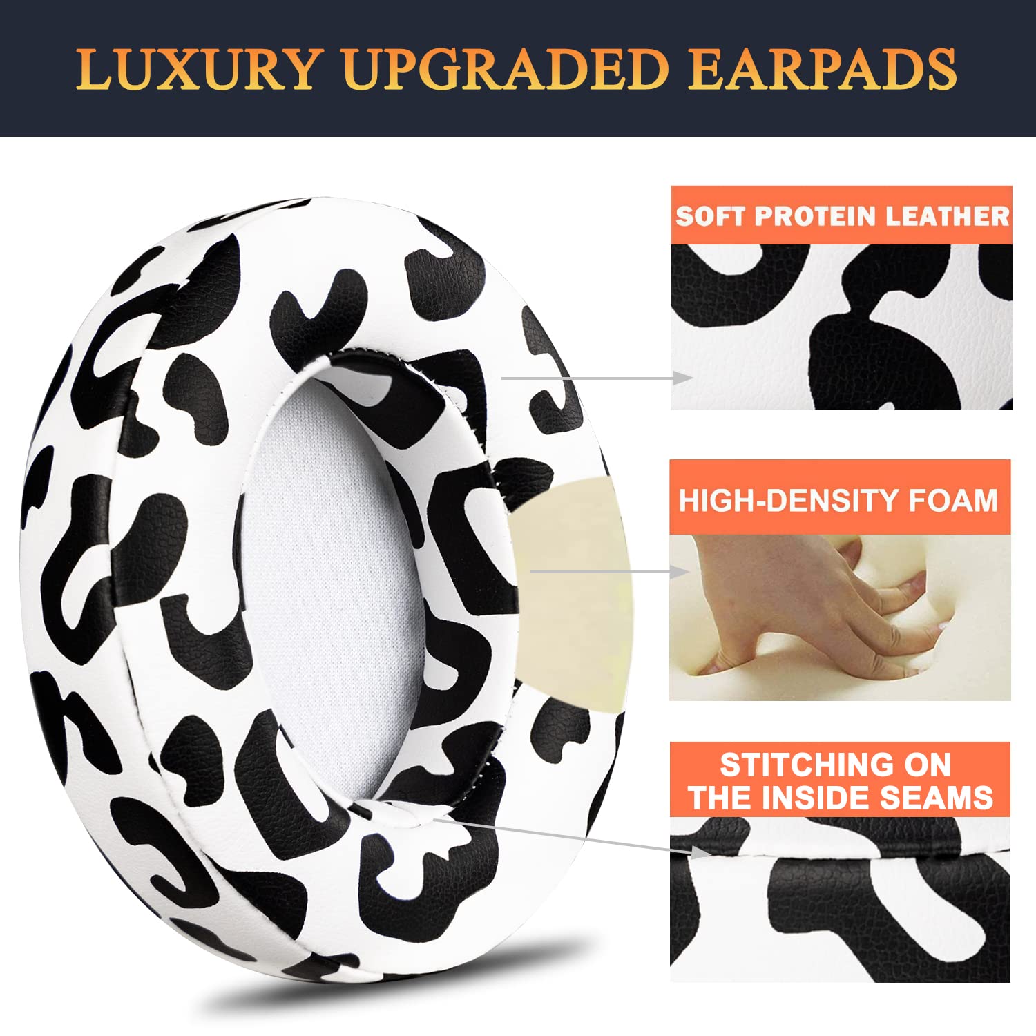 SoloWIT Replacement Ear Pads Cushions for Beats Studio 2 & Studio 3 Wired & Wireless Headphones - Image 4
