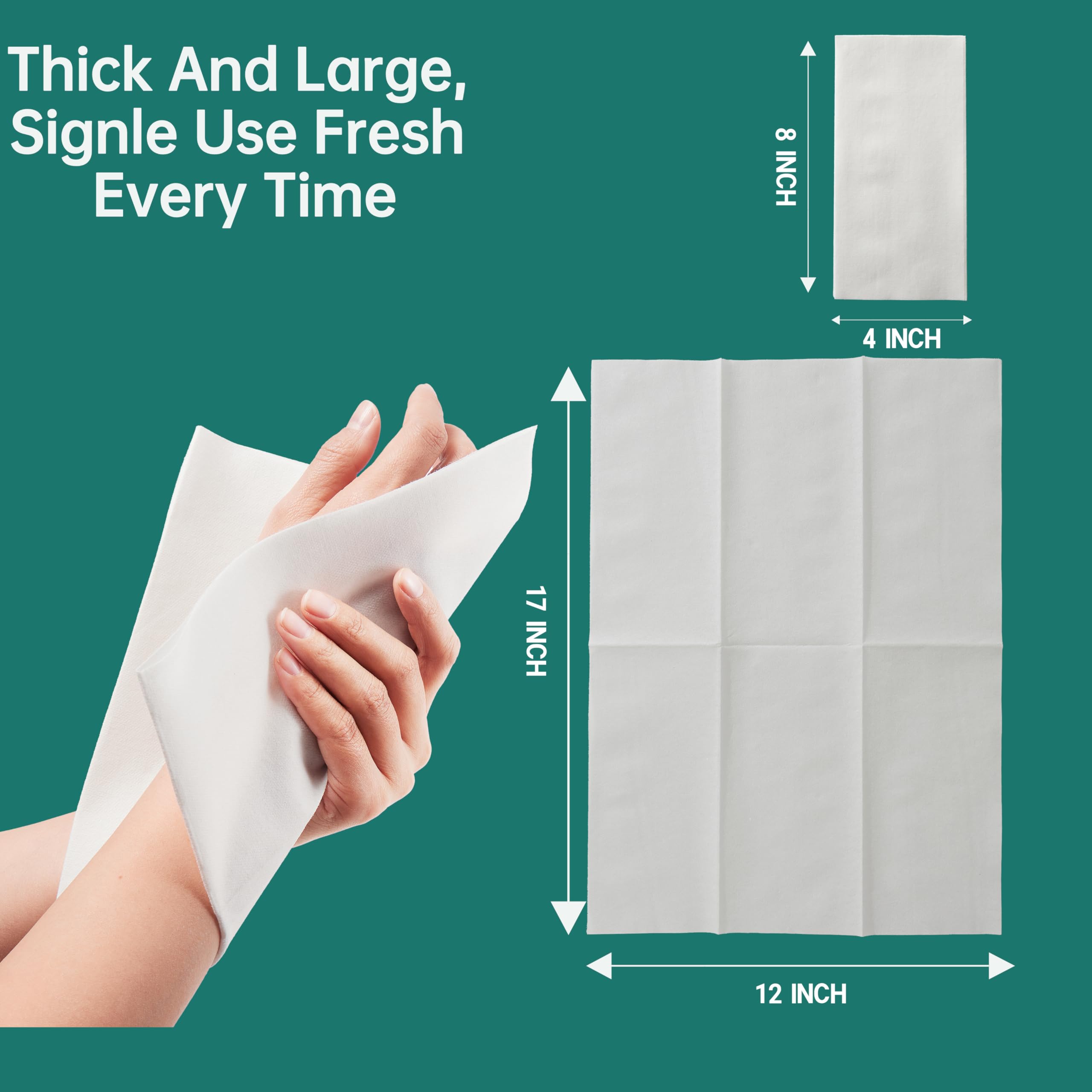 Confezione da 200 tovaglioli di carta bianca di qualità Airlaid, usa e getta, effetto lino, per cucina, bagno, feste, matrimoni, cene o eventi, colore: bianco