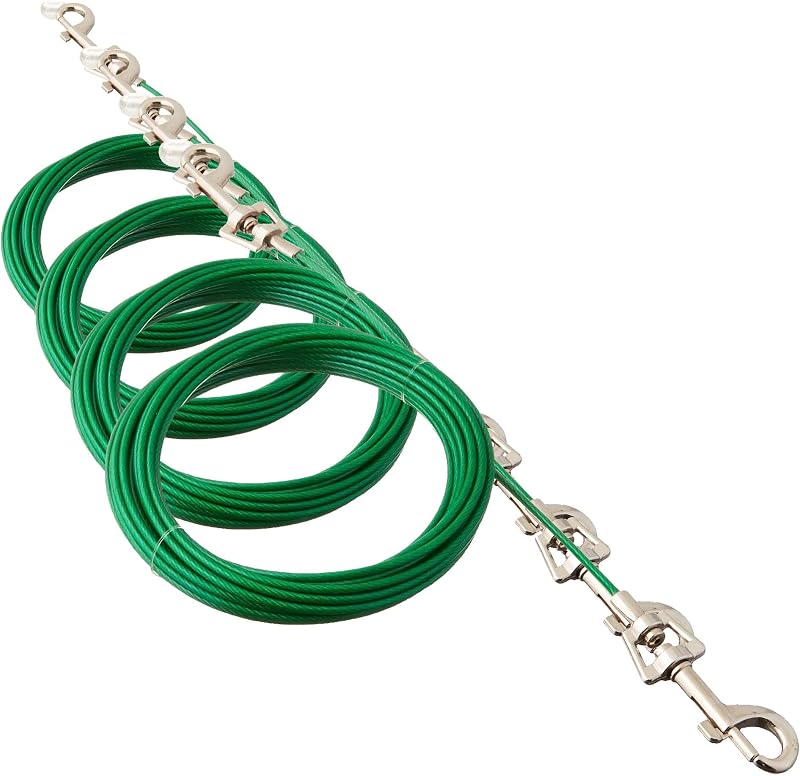 Cabo de Contenção para Filhotes Boss Pet Q2220-000-99 com Revestimento de Vinil Refletivo, 6,1 m, Pacote com 4