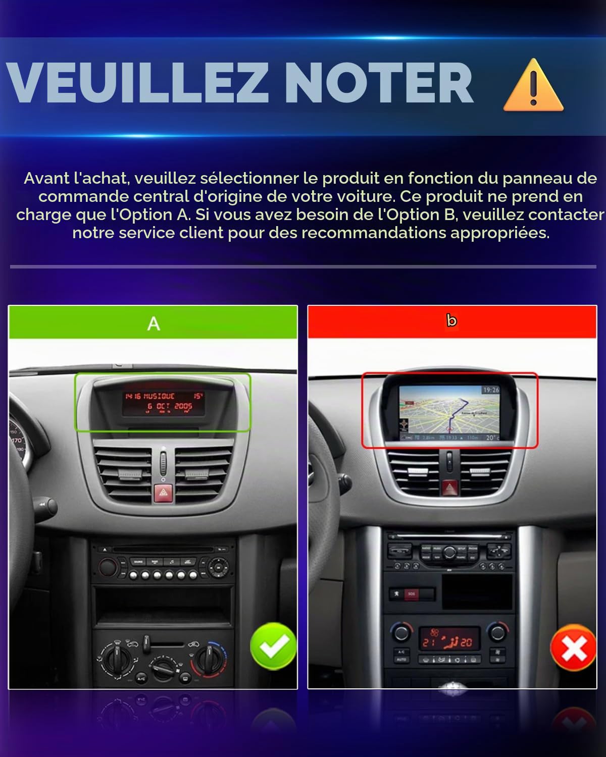 NHOPEEW Autoradio 4+64G Android pour Peugeot 207 2006-2015 avec Carplay sans Fil et Android Auto - Écran incell 9 Pouces Prise en Charge WiFi GPS Commandes au Volant + Caméra de recul, Canbus