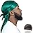 ForceWave Silky Durag for Men Wave Cap Satin Dorag for Men Women 360 Wave (Dark Cyan)