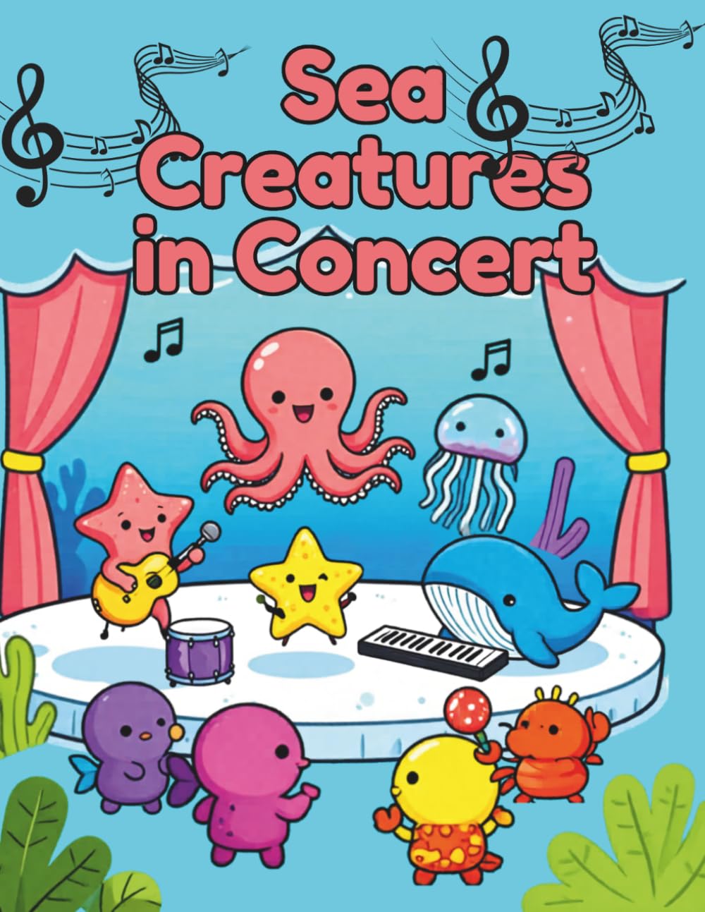 Sea Creatures In Concert - Book For Toddlers: Musical Show Under The Sea (The PeekaNylaBoo Animals In Concert)