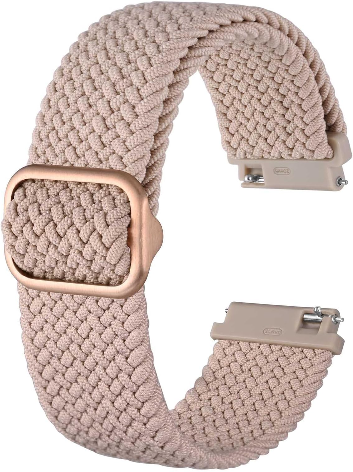 BISONSTRAP Nylon Watch Bands, Adjustable Braided Loop Straps for Men and Women, 16mm 18mm 19mm 20mm 22mm for Choice