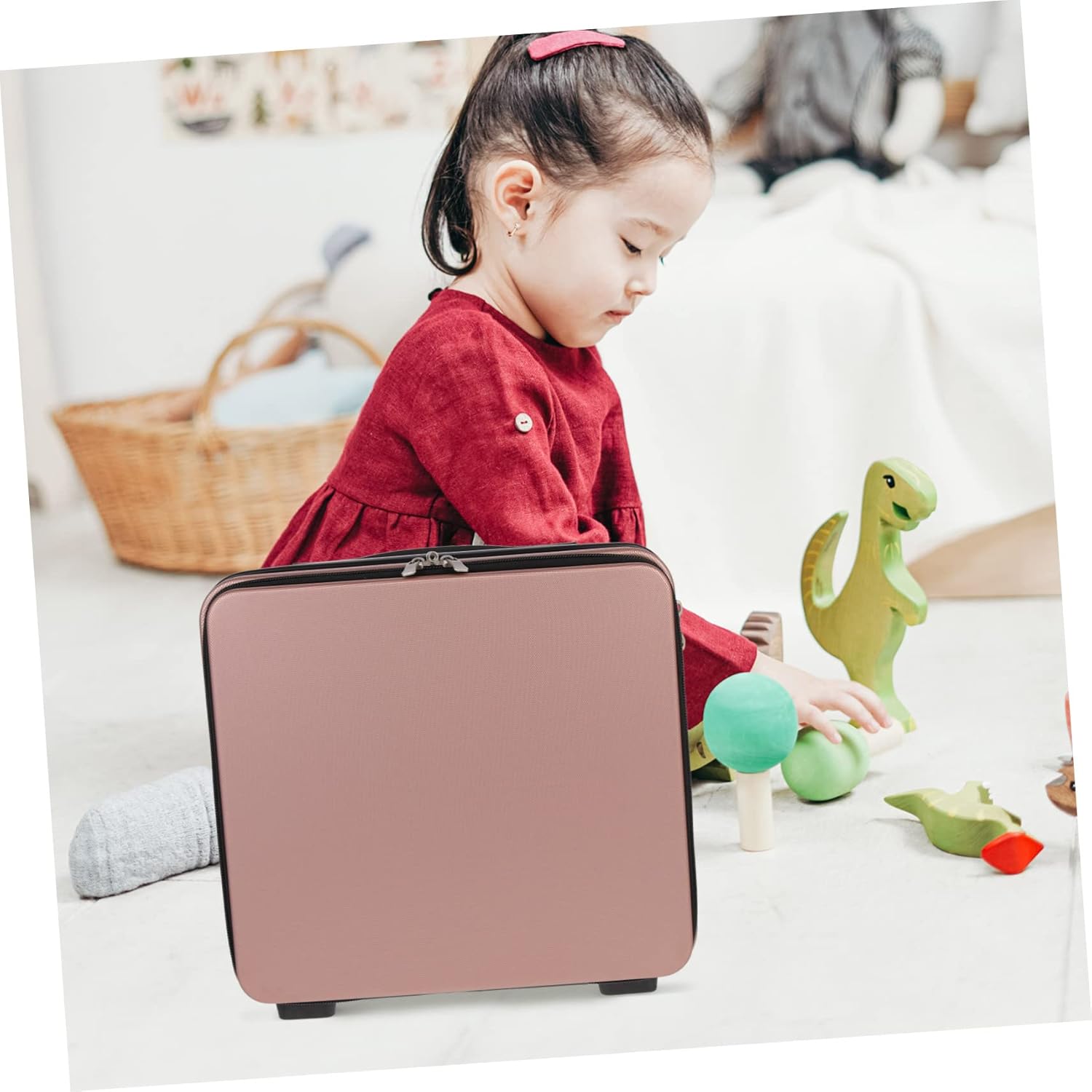 VALICLUD Mini Handheld Suitcase for Travel Makeup Case Storage Suitcase and Toiletries Container