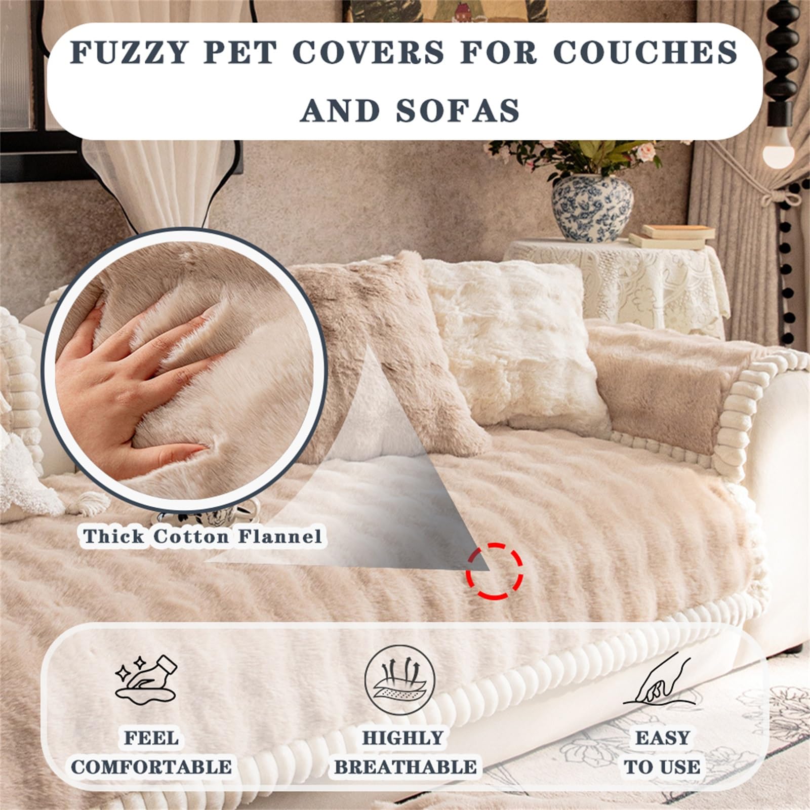 Housse de Canapé for Chiens, Sectionnelle for Animaux de Compagnie