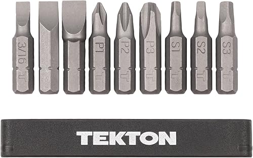 Miniatura 2 de TEKTON Phillips de 14 de pulgada, ranurado, juego de brocas cuadradas con riel, 9 piezas (#1-#3, 316-516 pulgadas, S1-S3)  DZZ93001