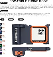 Vista 2 de Funda de teléfono impermeable para buceo profesional, conexión Bluetooth con control de aplicación, carcasa protectora de fotos y video bajo el agua